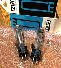 CETRON 300B Vacuum Tubes (Matched Pair) - USA - Audiophile Tested NOS Quality
