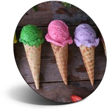 Awesome Fridge Magnet  - Ice Cream Cones Parlour Cafe Summer  #45382