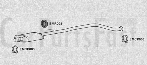 Expg3004 exhaust middle box - expg3004,