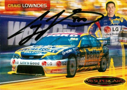 Signed 2005 supercars - supercars, card