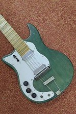 Vintage Green 12 String Electric Guitar With Wooden Case