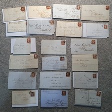 20 x 1841 1d Penny Reds SG8 Covers