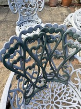 Back Of Cast Iron Garden Chair - Green