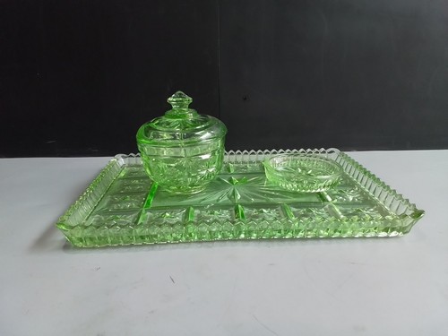 Soweby green glass vanity - soweby,