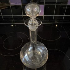 VINTAGE GLASS DECANTER WITH