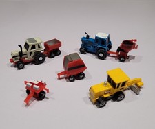 Vintage 1980's Funrise Micro Tractors And Farm Machinery