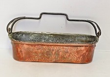 Small Copper and Wrought Iron Gardener XIXth Century Animals and Coat of Arms