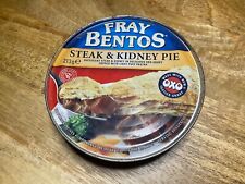 VINTAGE RETRO PACKAGING FRAY BENTOS STEAK KIDNEY PIE SINGLE OXO GRAVY SINGLE TIN