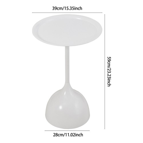 Round coffee table metal iron - round,