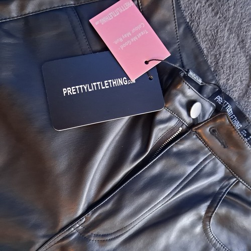 Ladies faux leather trousers - faux,