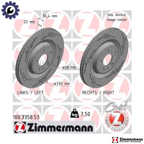 Brake disc 100 3358 - disc, 100.3358.53