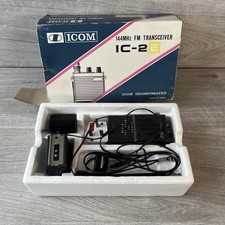 ICOM IC-2E 144MHz Handheld FM Transceiver + Accessories Power Tested