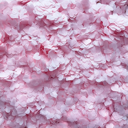 Biodegradable heart confetti - heart, |