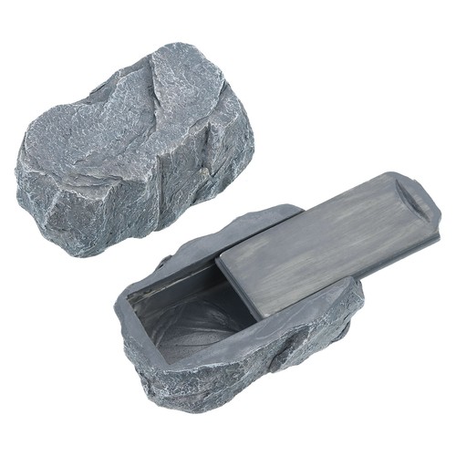 Fake rock hidden key box - hidden, box,