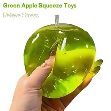 Green apple squishy stress - squishy,