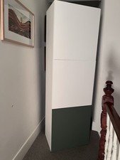 IKEA Besta White Storage Shelf Unit with Doors