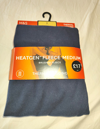 Navy base layer brushed - m&s,