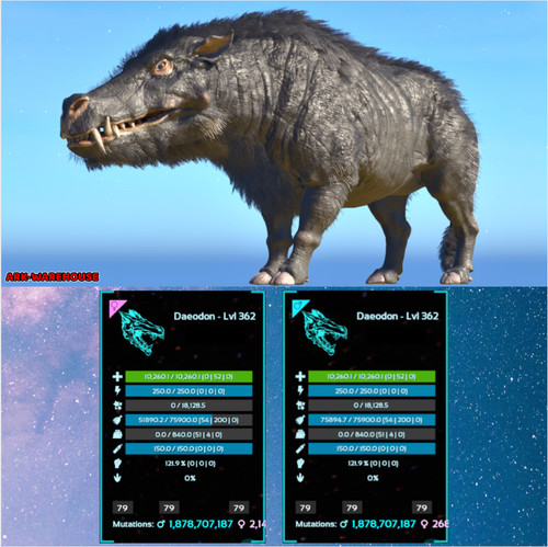 Top stat daeodon pair 254 - stat,
