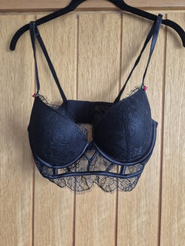 Black lace push - lace, 34c