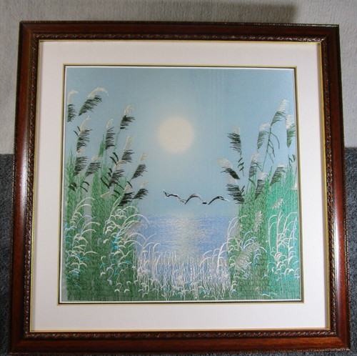 Lovely vintage oriental framed - oriental,