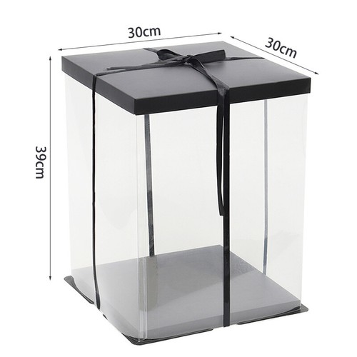 Clear pvc gift - clear, cube