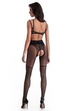 Black polka dot - black, sexy