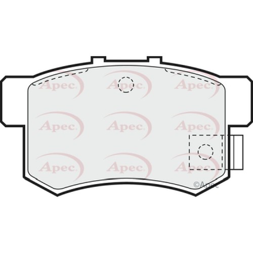 Apec brake pads rear - pads, r90