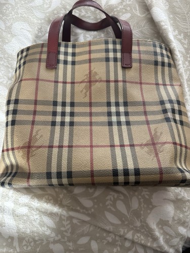 Burberry haymarket tote - haymarket,