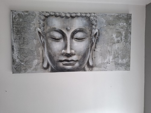 Large buddha wall art canvas - art,
