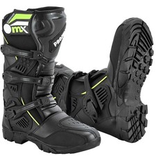 Men Motorcycle Boots Black