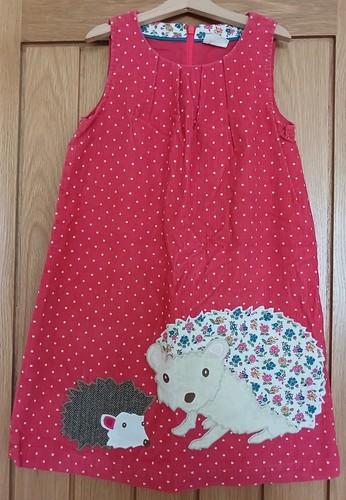 Boden pink spotty - pink, appliqued