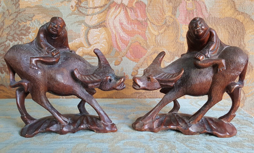 Two hand carved - hand,