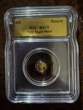 ICG Gold Eagle Head Round