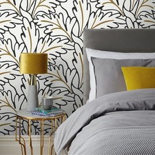 Black Gold Leaf Wallpaper