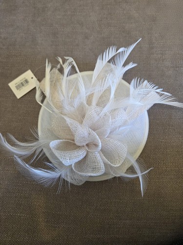 Flower feather hair hat - feather,