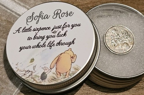 Winnie the pooh lucky - winnie, sixpence