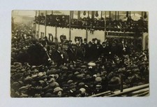 1912 RP POSTCARD PROCLAMATION AT KINGS LYNN NORFOLK OF EDWARD VII ACCESSION 1910