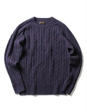 BEAMS PLUS Cable Knit Sweater