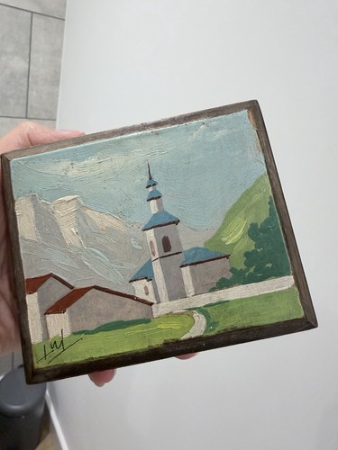 Vintage french wooden box with - french,