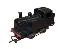 TRI-ANG 0-4-0  STEAM LOCO BR BLACK R355 RUNNING ORDER OO GAUGE