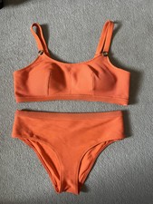 Women's Matalan orange ribbed bikini (12/14)!