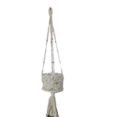 Macrame hanging basket plant - hanging,