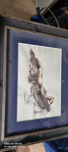 Vintage modernist charcoal - vintage,