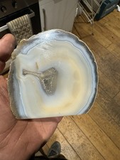 Sliced Polished Agate Natural Geode Rock crystal Metaphysical Healing! Ornament!