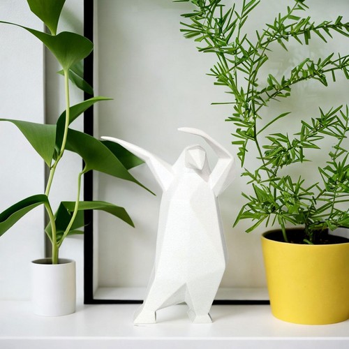Penguin sculpture resin - penguin,