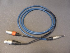 Van Damme / Neutrik  XLR / Jack Insert Cable 2 Metre  VDC for Soundcraft etc