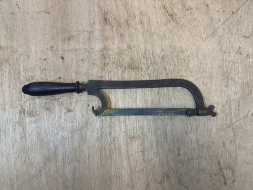Antique steel hacksaw - steel,