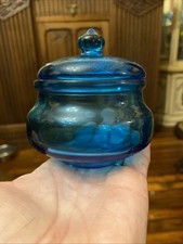 Vtg Aqua Turquoise Blue Glass