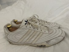 adidas white Goodyear trainers size 11
