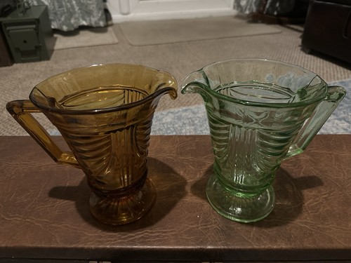 Art deco glass jugs - glass, one